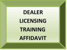Dealer License Affidavit Button